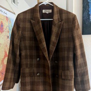 Vintage Checkered blazer - Medium